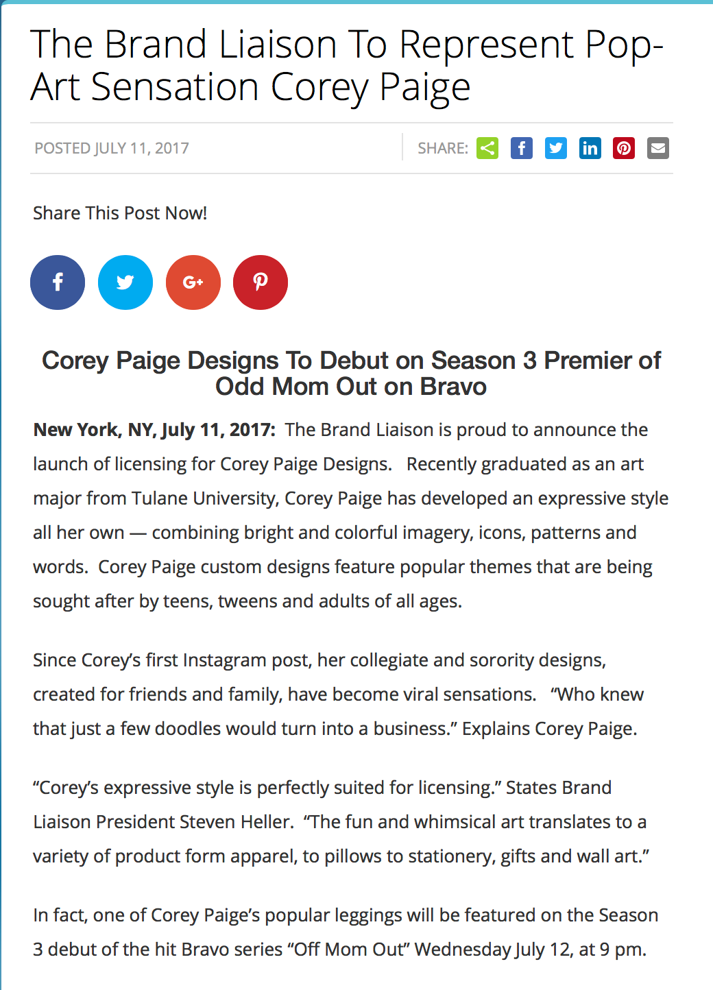 Corey Paige Designs