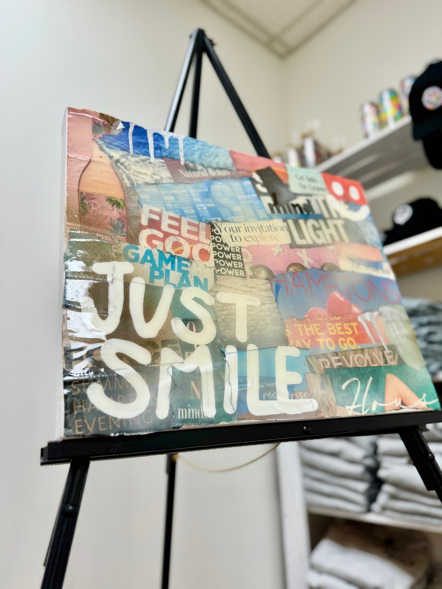 Just Smile Collage Art