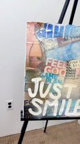 Load image into Gallery viewer, Just Smile Collage Art
