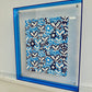 Jewish Love Blue Acrylic Framed Print