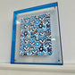 Jewish Love Blue Acrylic Framed Print
