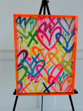 Load image into Gallery viewer, Rainbow Graffiti Hearts Painting
