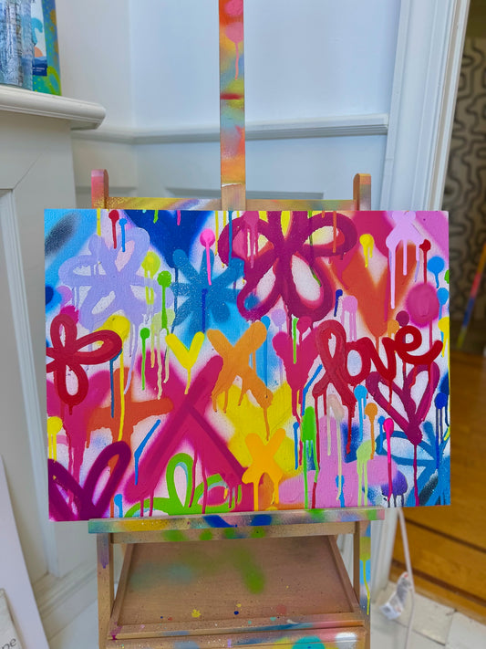 Graffiti Street Style Wrapped Canvas