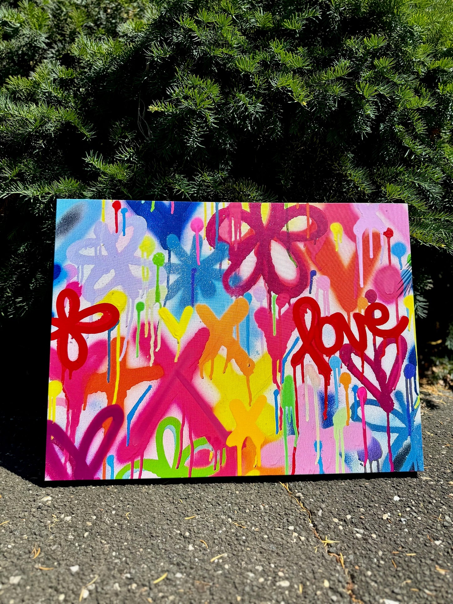 Graffiti Street Style Wrapped Canvas