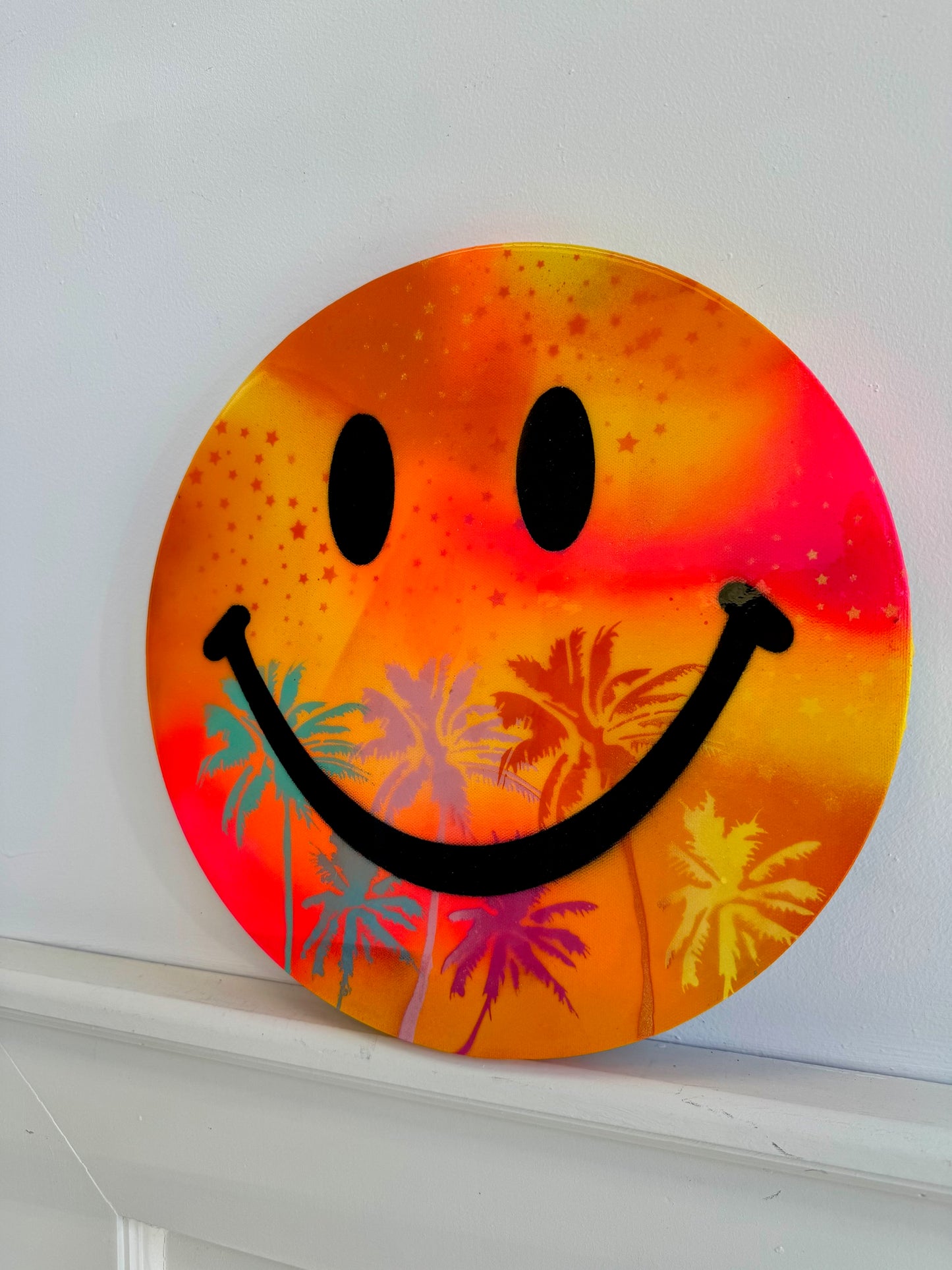 Sunset Canvas Happy Face