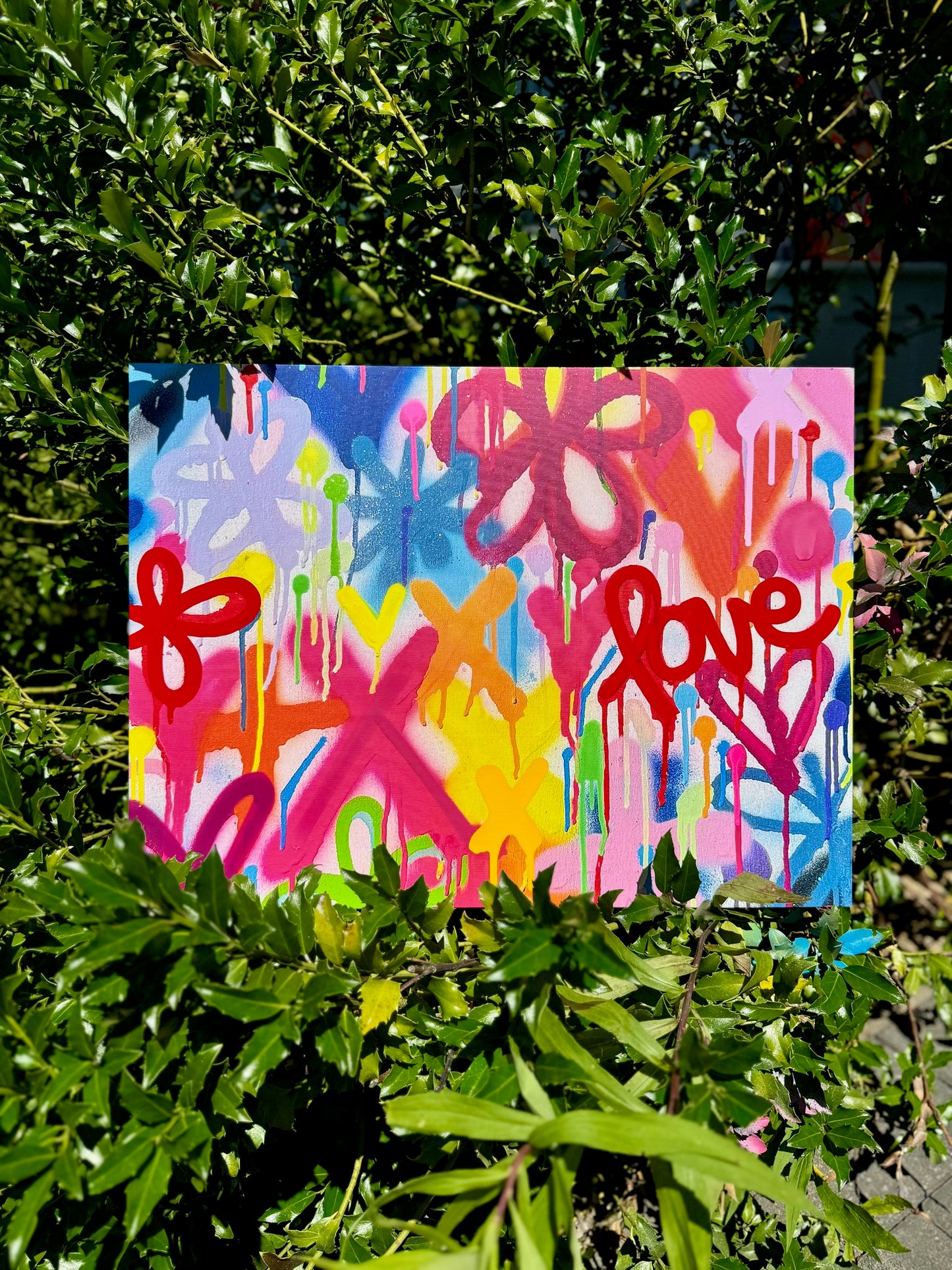 Graffiti Street Style Wrapped Canvas