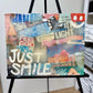 Just Smile Collage Art