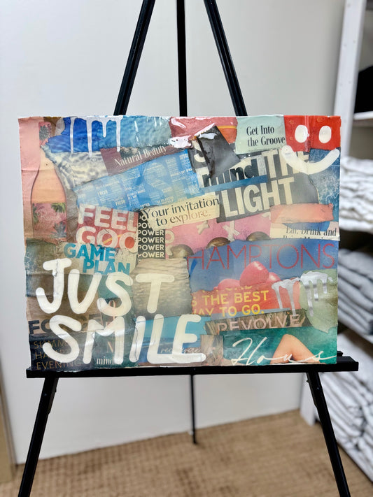 Just Smile Collage Art