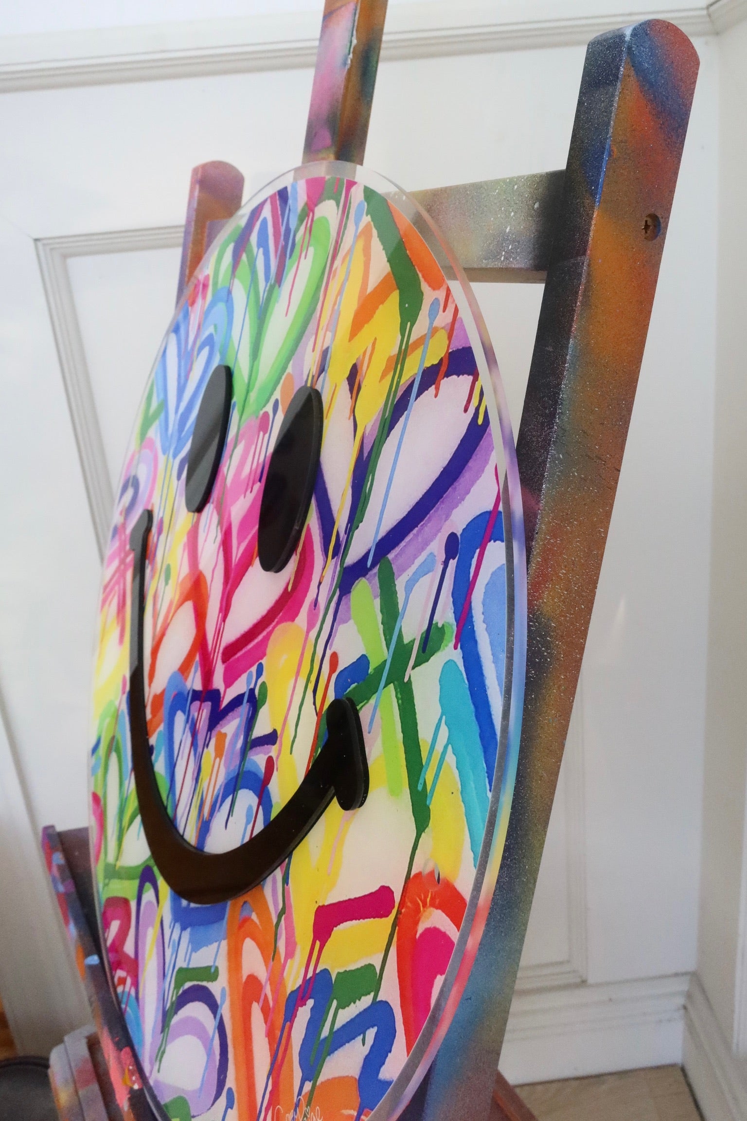 Birthday Acrylic Happy Face Art Drop - DROPS ON 8/5 AT 10AM ET