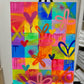 Colorful Grid Graffiti Love Painting