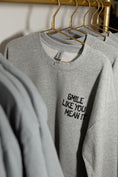 Load image into Gallery viewer, Rainbow Electric Love Happy Face Crewneck
