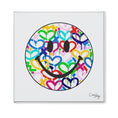 Load image into Gallery viewer, Rainbow Electric Love Happy Face Canvas Print
