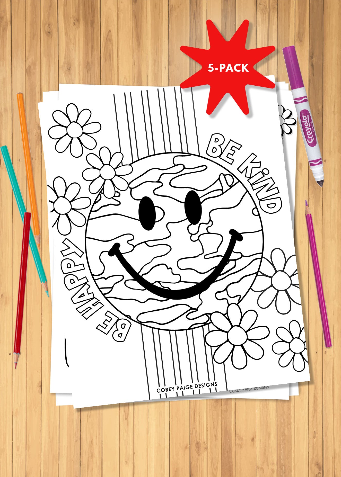 Kindness Coloring Sheet Pack