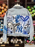 Load image into Gallery viewer, New York Yankees Graffiti Art Denim Jackets

