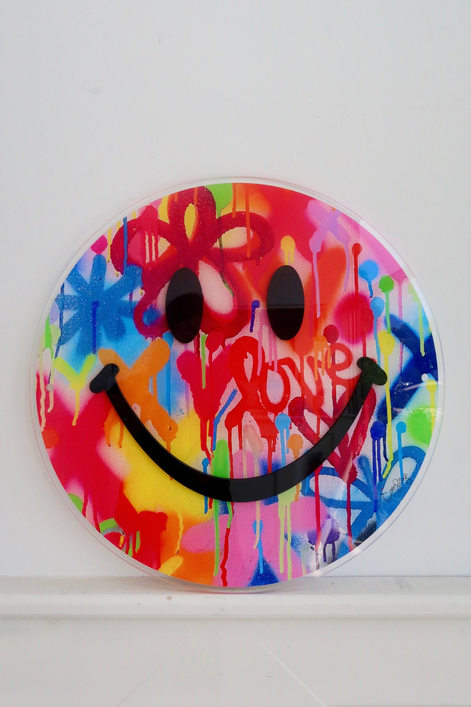 Birthday Acrylic Happy Face Art Drop - DROPS ON 8/5 AT 10AM ET