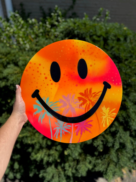 Sunset Canvas Happy Face