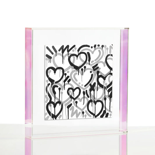 Electric Love Gray and Black Wexel Float Frame