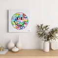 Load image into Gallery viewer, Rainbow Electric Love Happy Face Canvas Print
