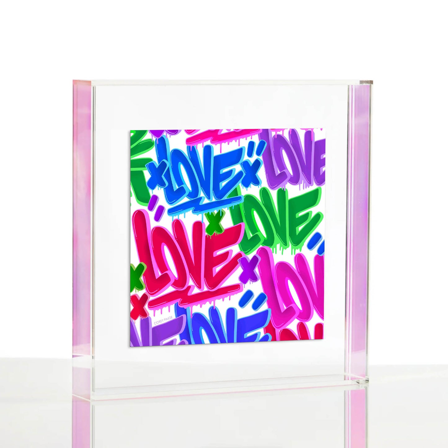 Graffiti Love Wexel Float Frame