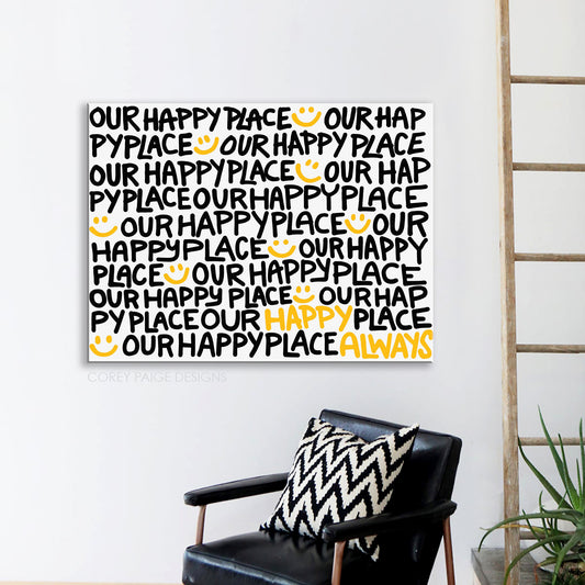 Our Happy Place Canvas Print