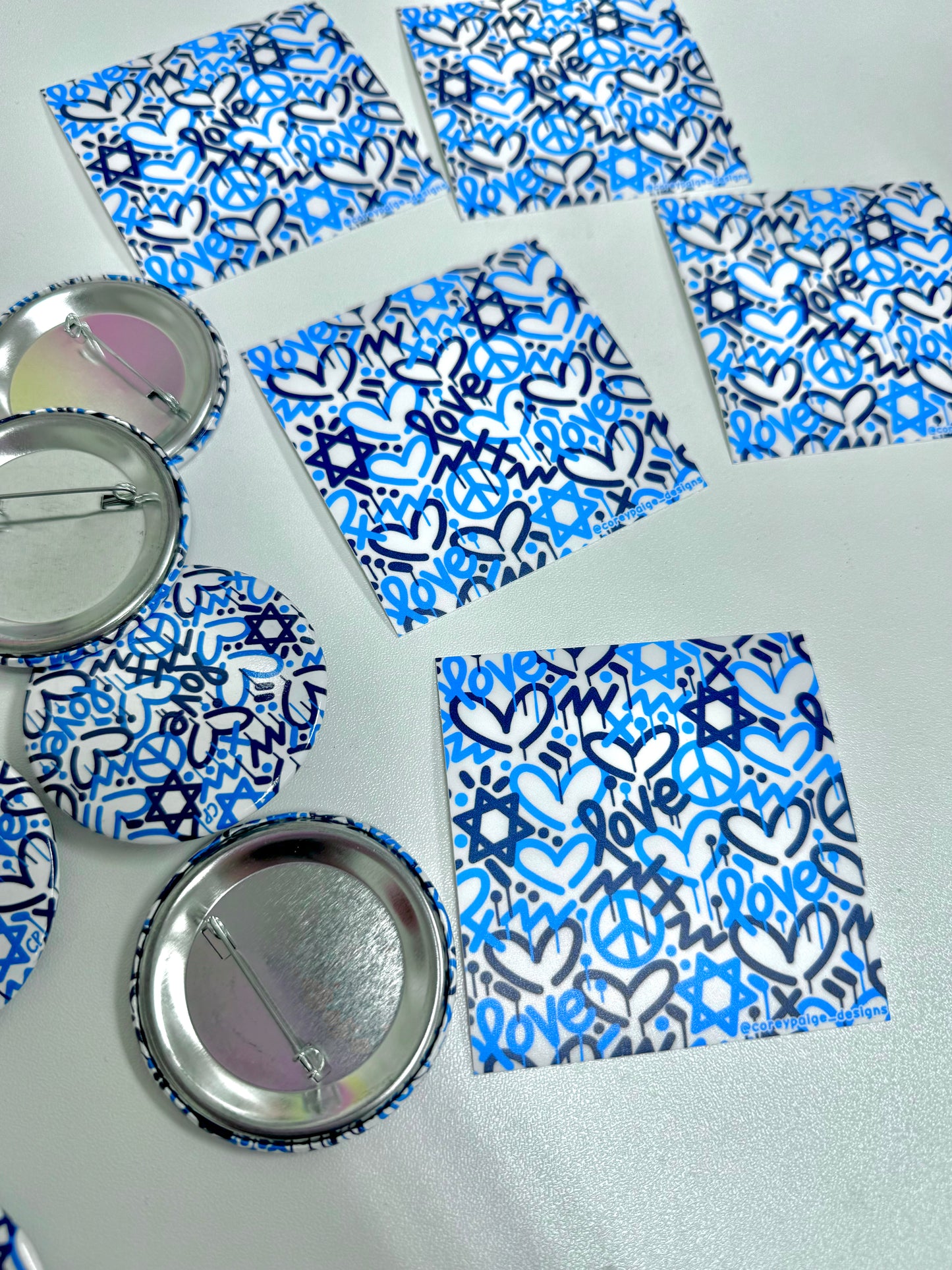 Jewish Love Sticker & Button Pack