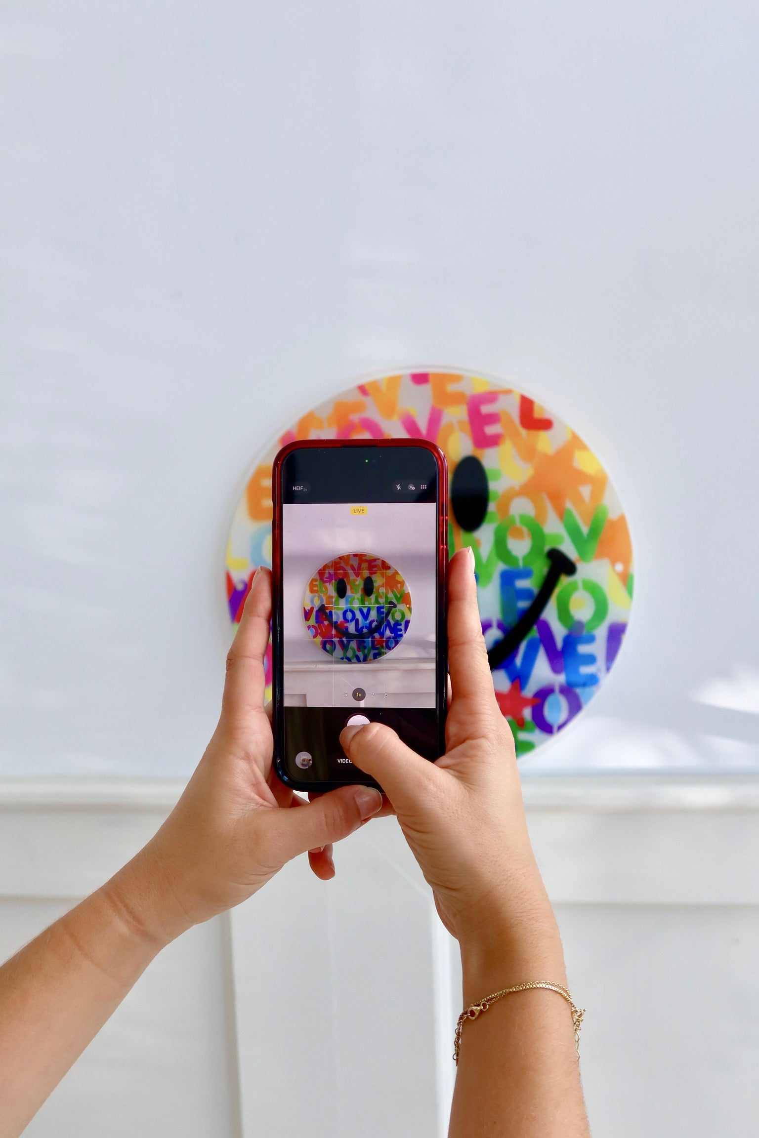 Birthday Acrylic Happy Face Art Drop - DROPS ON 8/5 AT 10AM ET