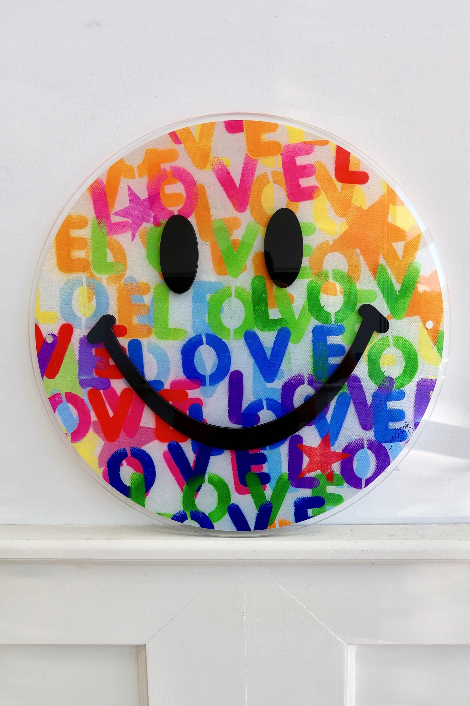 Birthday Acrylic Happy Face Art Drop - DROPS ON 8/5 AT 10AM ET