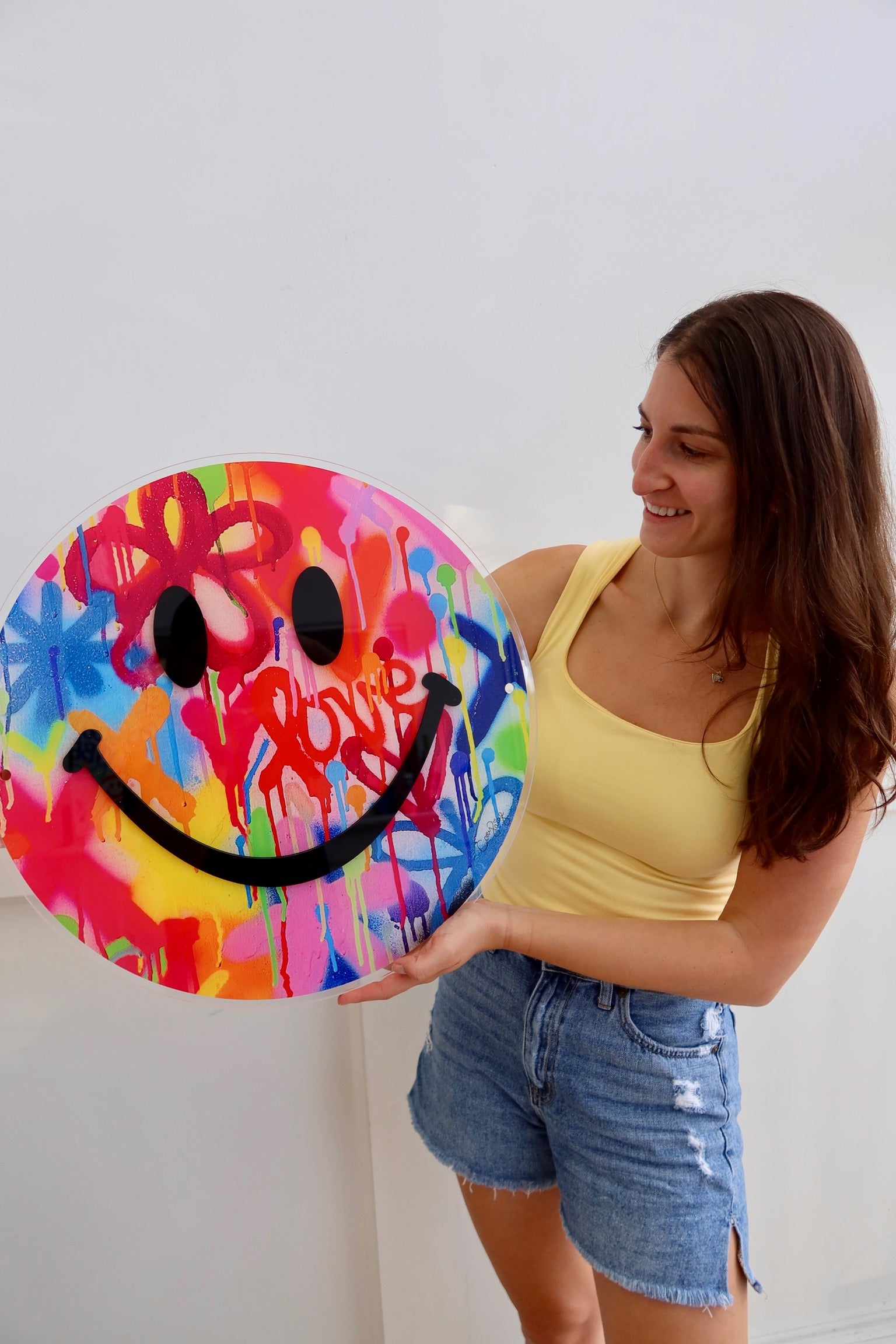 Birthday Acrylic Happy Face Art Drop - DROPS ON 8/5 AT 10AM ET
