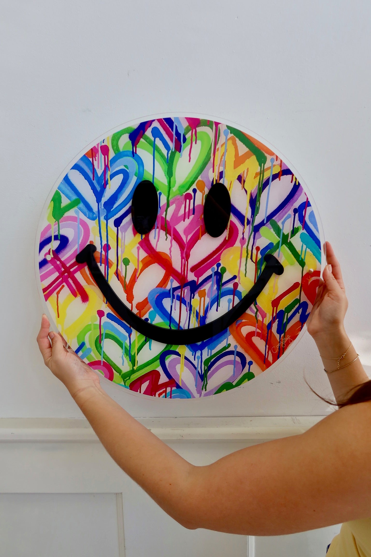 Birthday Acrylic Happy Face Art Drop - DROPS ON 8/5 AT 10AM ET