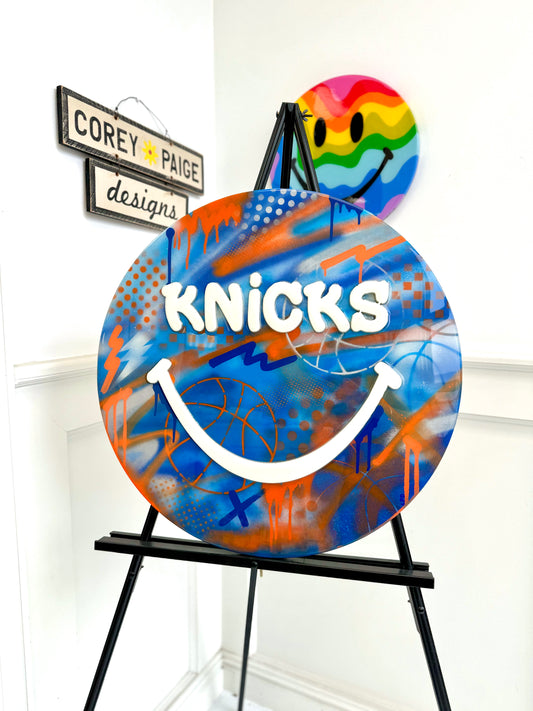 Knicks Graffiti Happy Face 24"