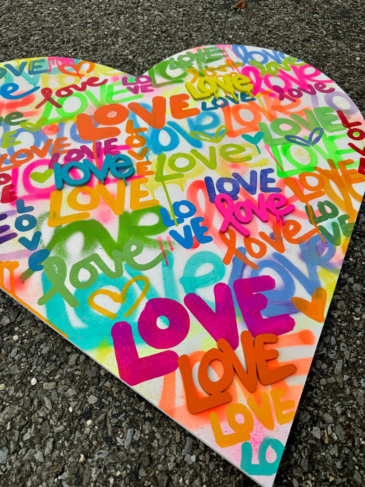 Lots of Love Heart Painting