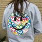 Rainbow Electric Love Happy Face Crewneck