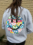 Load image into Gallery viewer, Rainbow Electric Love Happy Face Crewneck
