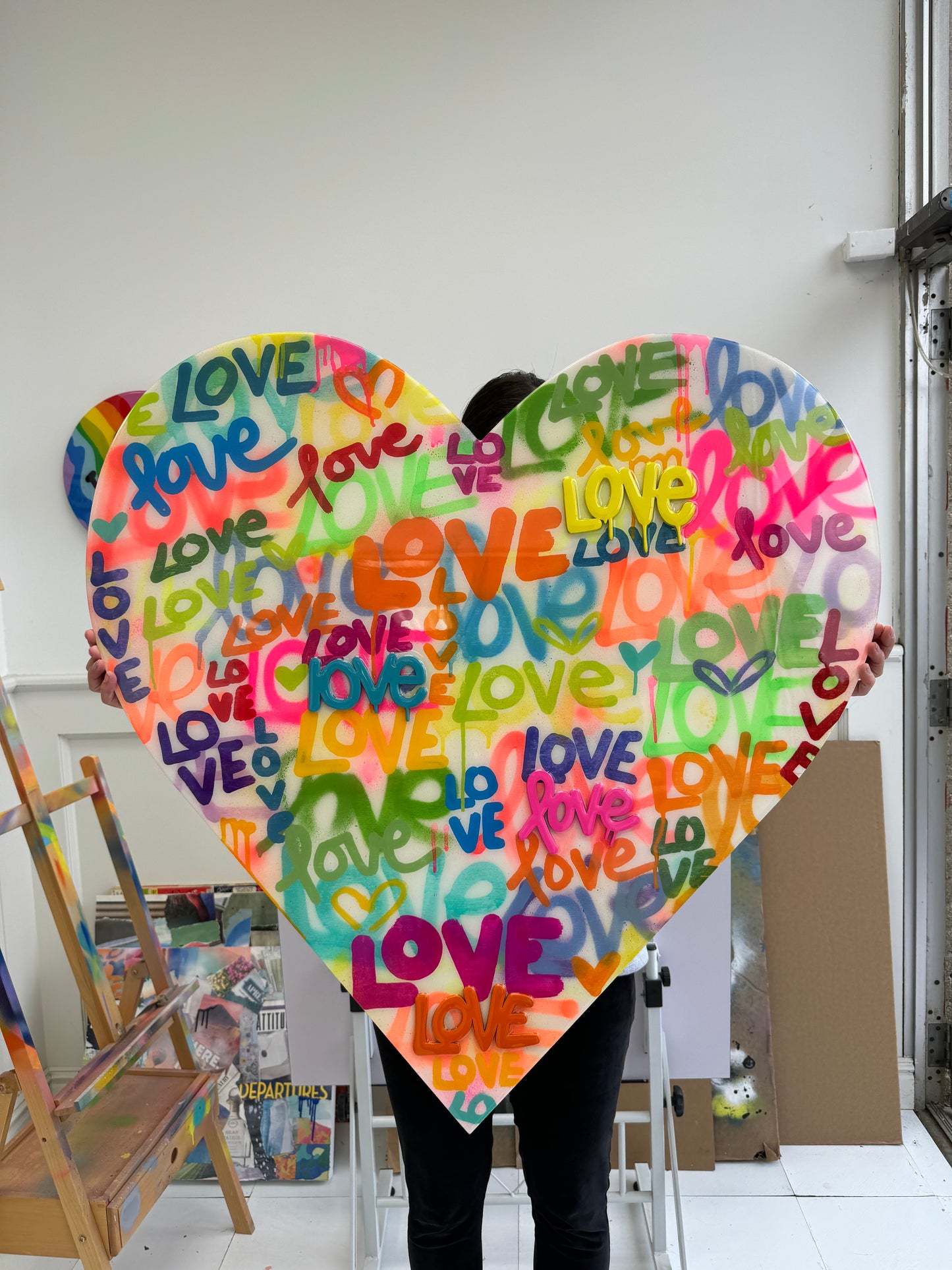 Lots of Love Heart Painting