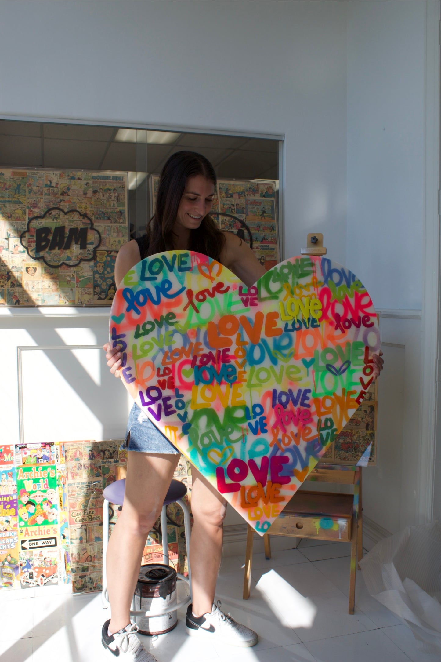 Lots of Love Heart Painting