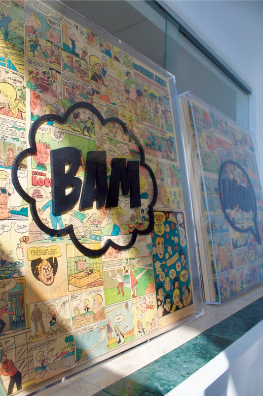 BAM Comic Book Pop Art Painting