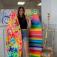 Striped Surfboard Painting