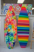 Load image into Gallery viewer, Striped Surfboard Painting
