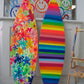 Striped Surfboard Painting