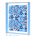 Load image into Gallery viewer, Jewish Love Blue Acrylic Framed Print
