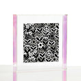 Load image into Gallery viewer, Jewish Love Greyscale Black Background Wexel Float Frame
