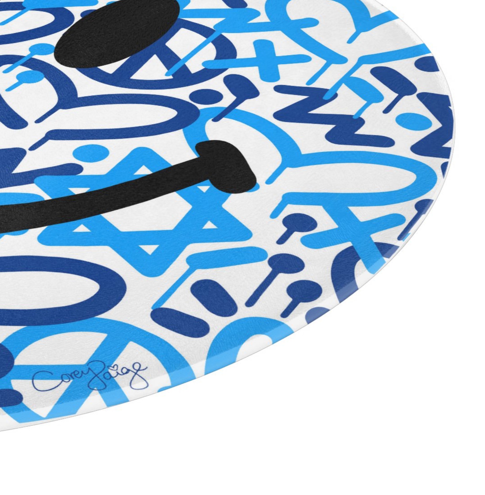 Happy Face Circular Cutting Board