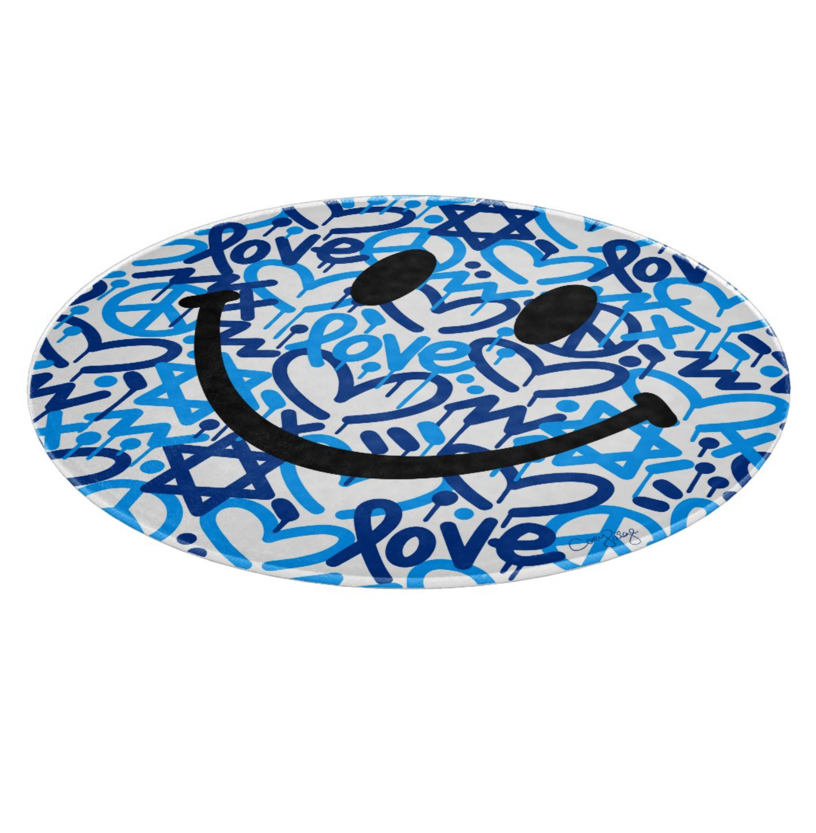 Happy Face Circular Cutting Board