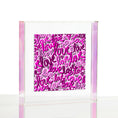 Load image into Gallery viewer, Love Graffiti Pink Wexel Float Frame
