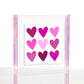 Pink Painted Hearts Wexel Float Frame