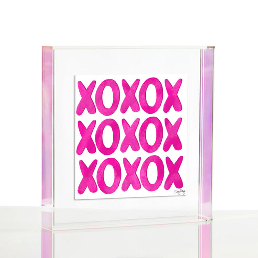 Pink XOXO Wexel Float Frame