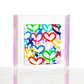 Rainbow Electric Love Wexel Float Frame