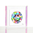 Load image into Gallery viewer, Rainbow Electric Love Happy Face Wexel Float Frame
