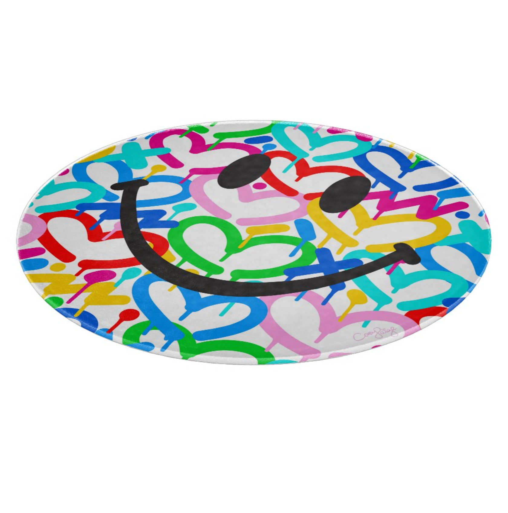 Happy Face Circular Cutting Board