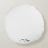 Monochrome Graffiti Hearts Happy Face Painting Pillow